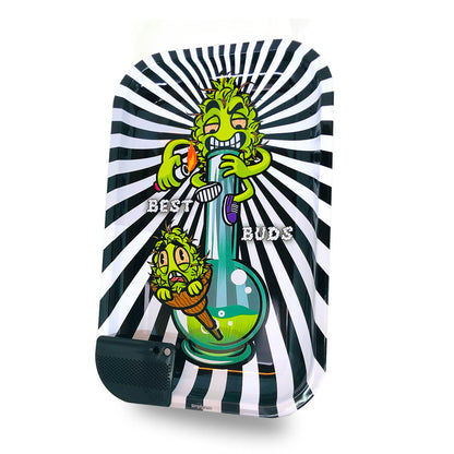 Best Buds Smoke Me Large Metal Rolling Tray