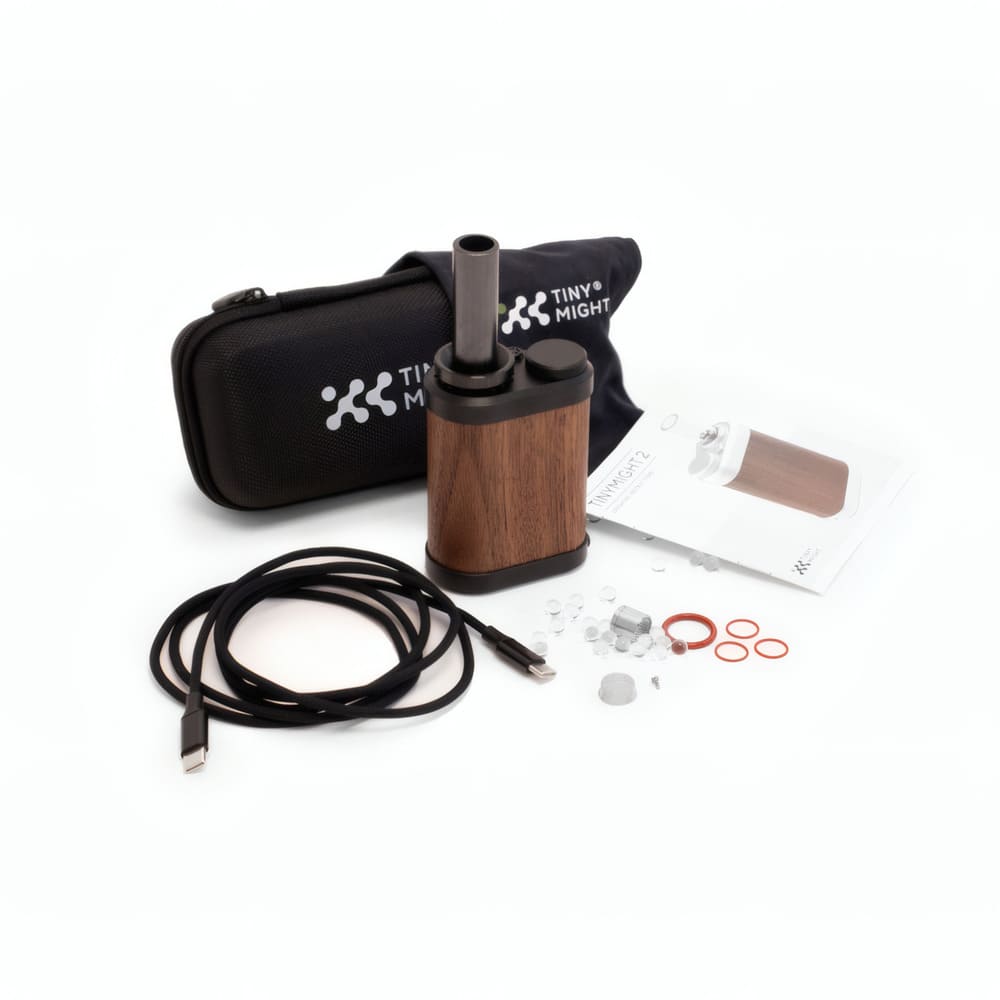 TinyMight V2 Black Walnut included case