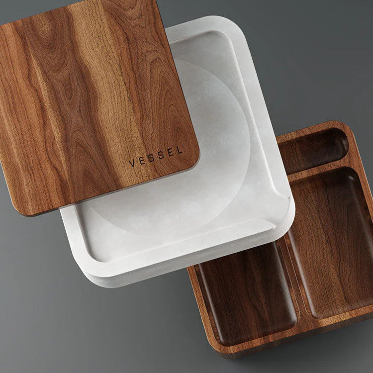 Vessel Ash Walnut Logo