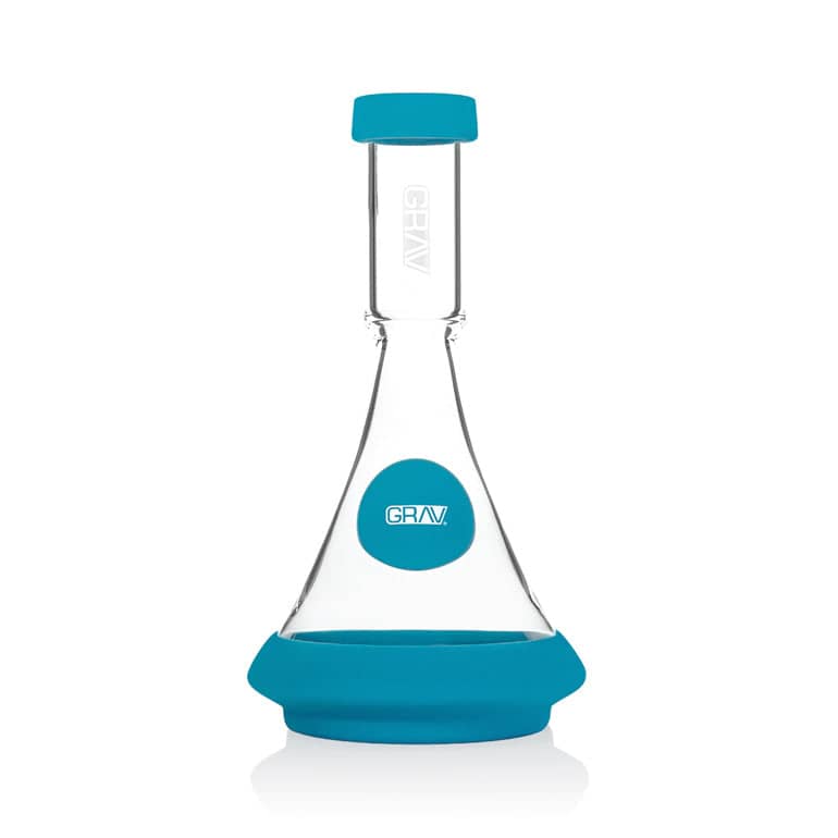 GRAV Deco Beaker in Silicone Blue Back Logo
