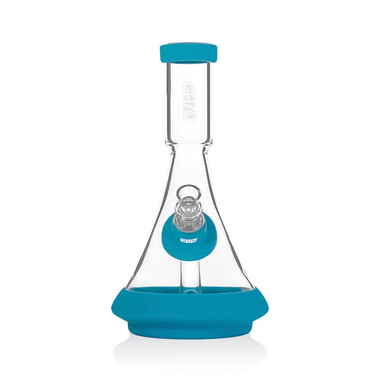 GRAV Deco Beaker in Silicone blue fonrt