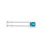 GRAV Deco Beaker in Silicone downstem blue