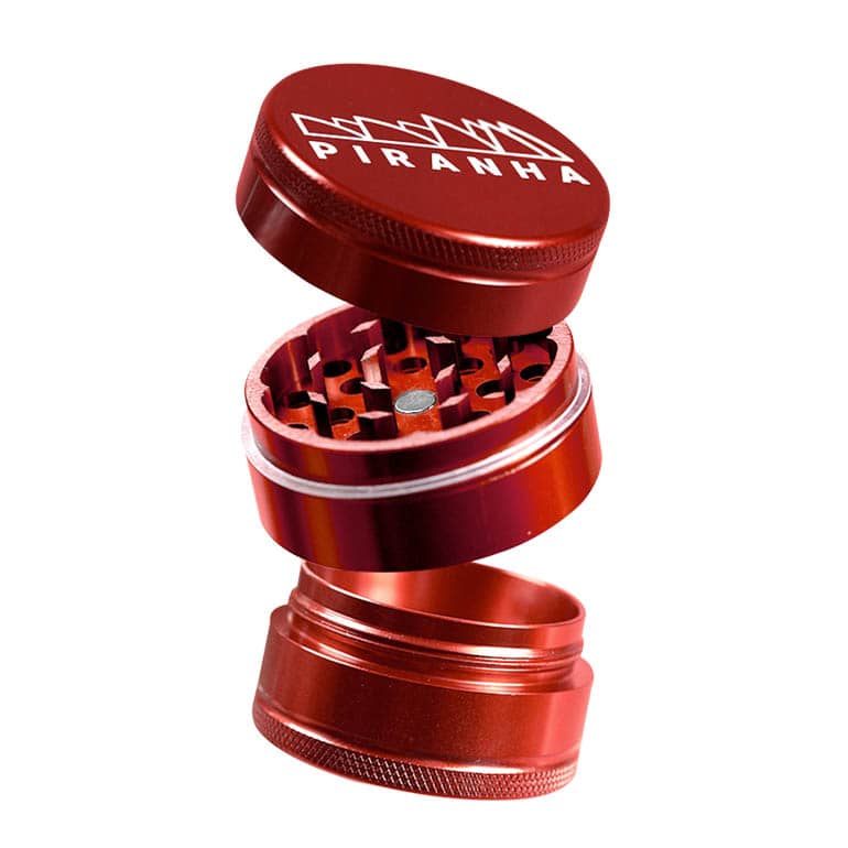 piranha tobacco grinder 3.5in 4-Piece Piranha 4 Piece 3.0" Grinder